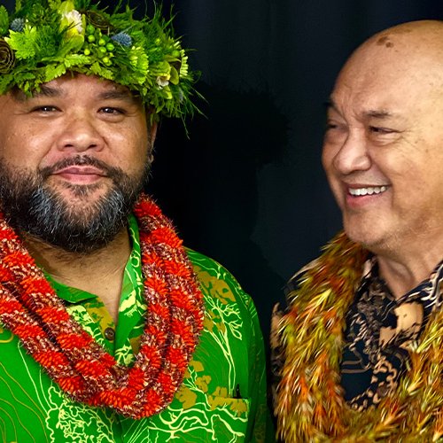 "An Evening in Paradise" Music and Hula with Robert Cazimero and Kuana Torres Kahele. Photo courtesy of Edmondscenterforthearts.org