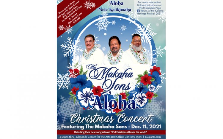 An evening of Aloha Mele Kalikimaka Hawaiian Christmas Concert with the Makaha Sons. Photo courtesy of Edmonds Center for the arts.
